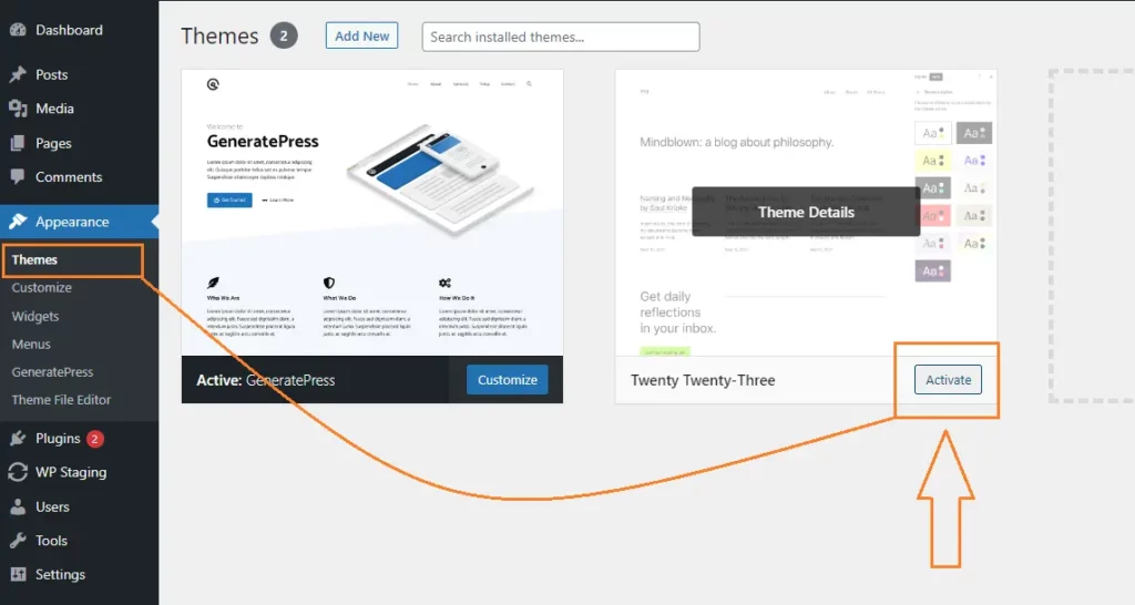 The Ultimate Best WordPress Guide: First Look On Appearance