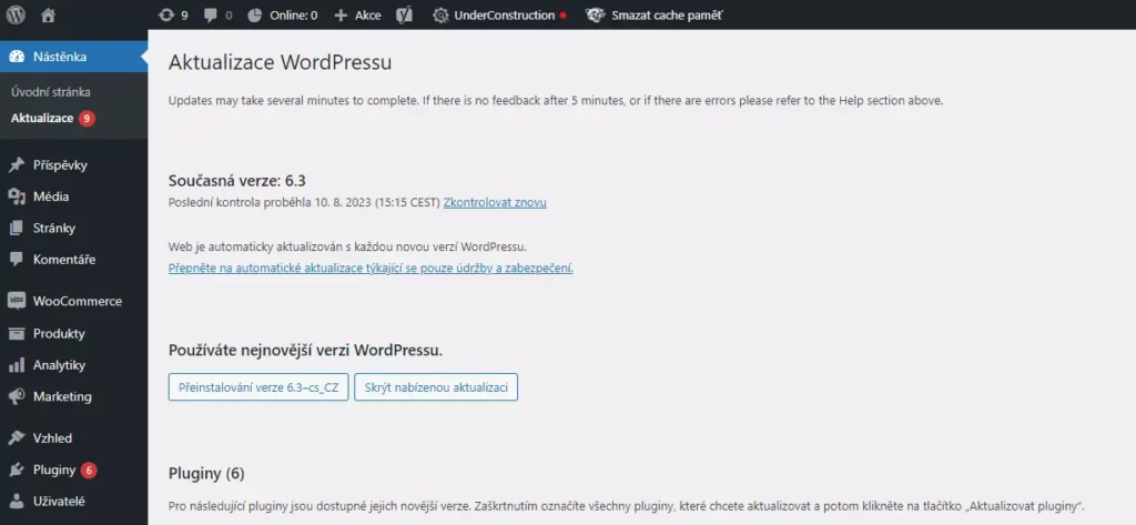 W3 Total Cache Error u WordPressu 6.3