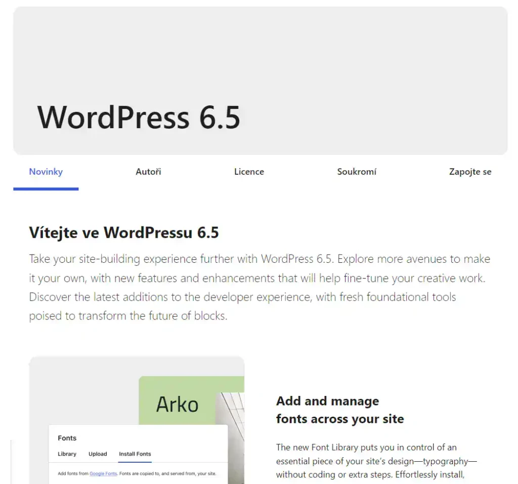 Vyšel nový WordPress 6.5 Regina